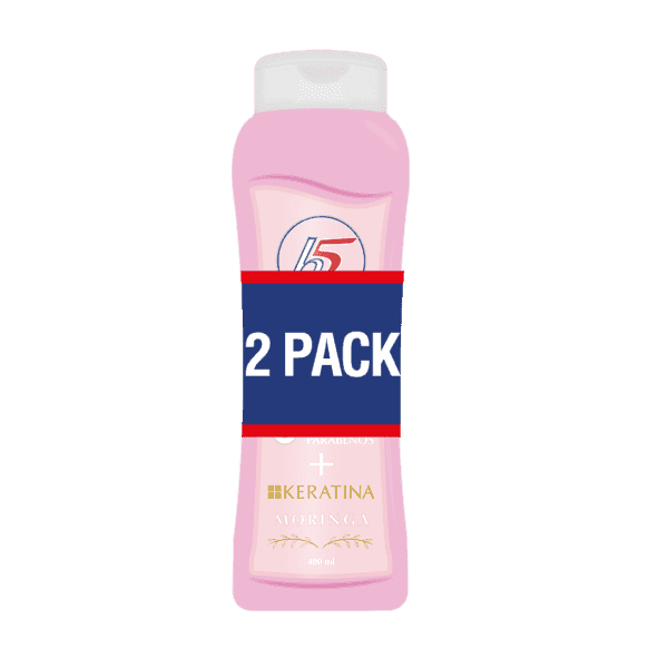 H5 – 2 Pack Shampoo + Acondicionador Moringa 400 ml