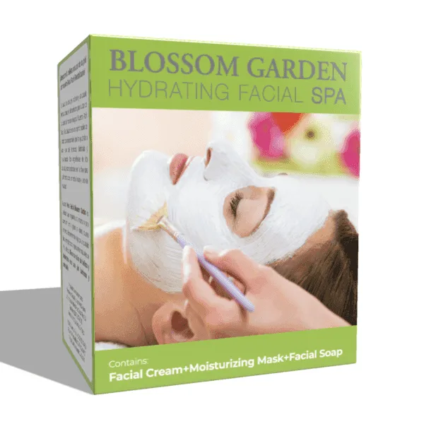 BLOSSOM GARDEN - 3 Pack SPA facial hidratante (crema + limpiador + mascarilla)