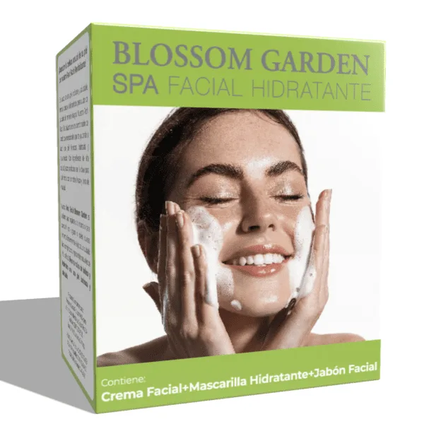 BLOSSOM GARDEN - 3 Pack SPA facial hidratante (crema + limpiador + mascarilla) - Image 2